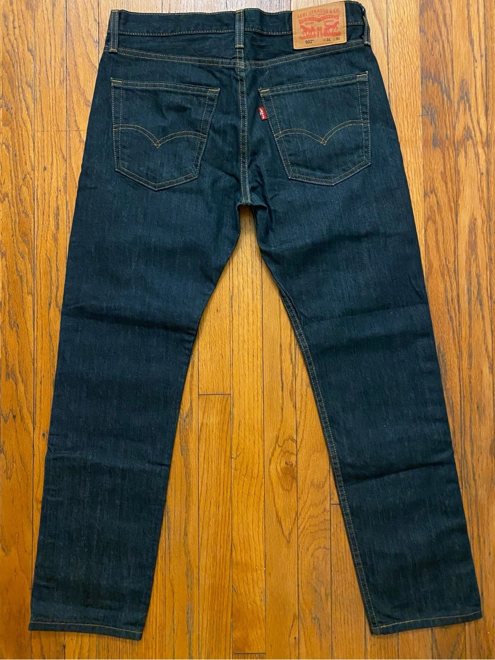 Men's Levi's 502 Taper Raw Indigo 31x30 American Classic/Timeless Style MINT